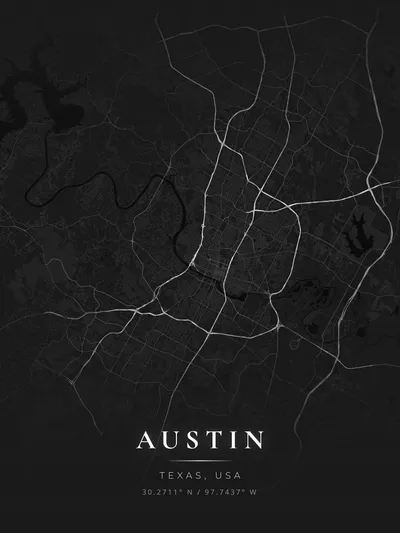 Custom map poster of San Francisco
